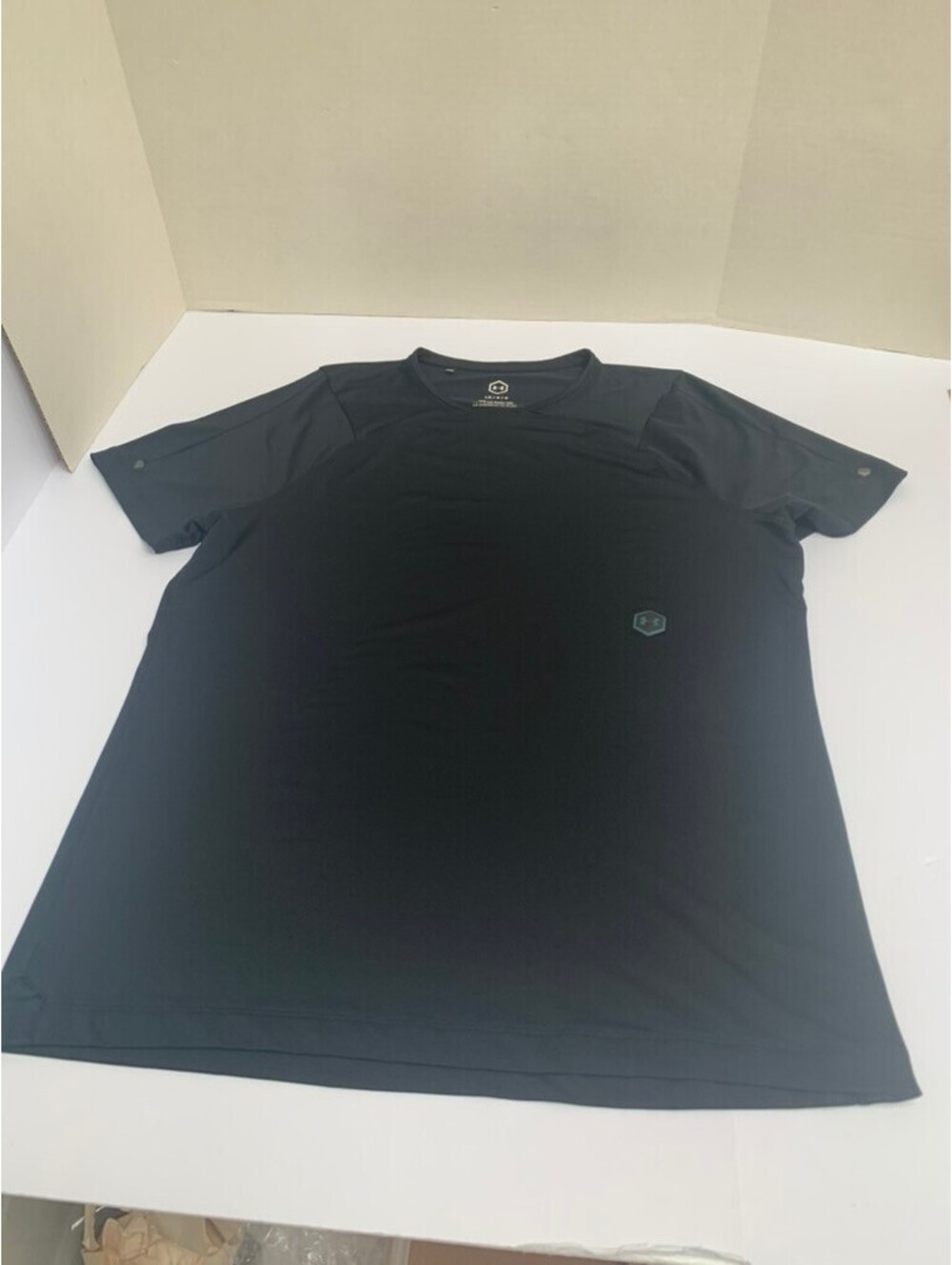 Under Armour UA Rush Tee Mens L Black Celliant Performance Shirt